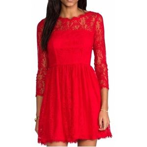 Like New Red Lace Juicy Couture Dress